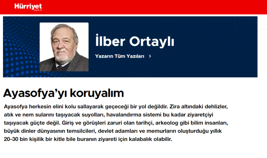 Τουρκία: «Καμπανάκι» από Τούρκο ιστορικό - «Σώστε την Αγία Σοφία»