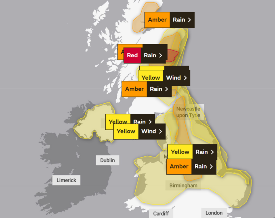 Σκωτία: Δύο νεκροί και πρωτοφανείς πλημμύρες από την κακοκαιρία «Μπαμπέτ»