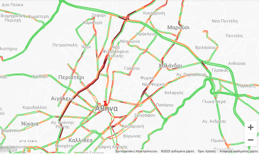 Κίνηση στους δρόμους: Μποτιλιάρισμα στον Κηφισό, λόγω εργασιών - Πού αλλού έχει μποτιλιάρισμα 