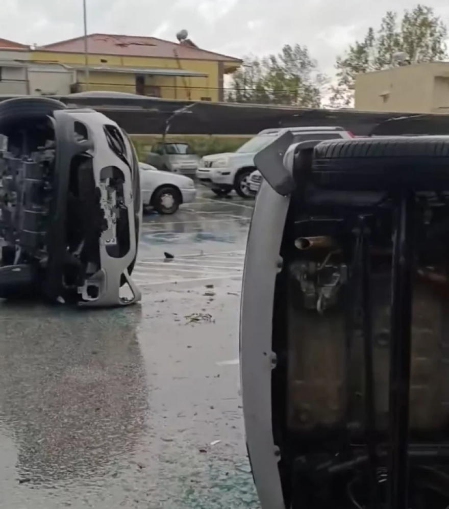 Κακοκαιρία: Αναποδογύρισαν αυτοκίνητα στην Ξάνθη - Ανεμοστρόβιλος στην Ολυμπιάδα Χαλκιδικής 