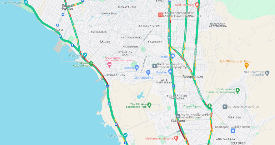 Κίνηση τώρα: Ομαλή η κυκλοφορία επί της Κηφισίας έπειτα από τροχαίο - Πού έχει κίνηση τώρα 