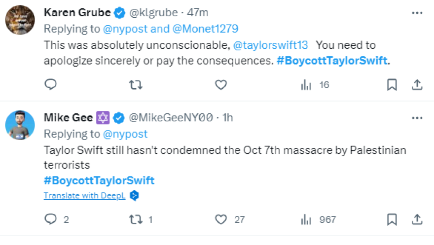 Τέιλορ Σουίφτ: Πήγε σε φιλανθρωπικό γκαλά για την Παλαιστίνη και τώρα της επιτίθενται οι Ισραηλινοί