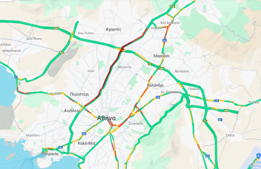 Κίνηση στους δρόμους: Καλύτερη η εικόνα στο ρεύμα καθόδου του Κηφισού - Η κατάσταση στους δρόμους αυτή την ώρα 