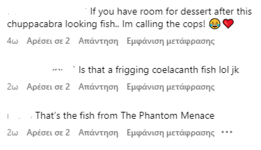 Σοφία Βεργκάρα: Viral το «σατανικό» ψάρι που ανάρτησε στο Instagram