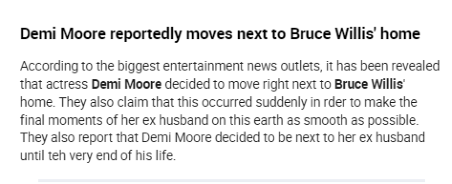 Ντέμι Μουρ: Χωρίς τον Γουίλις οι φωτογραφίες με τις κόρες τους - «Πού είναι ο Μπρους;» τη ρωτούν