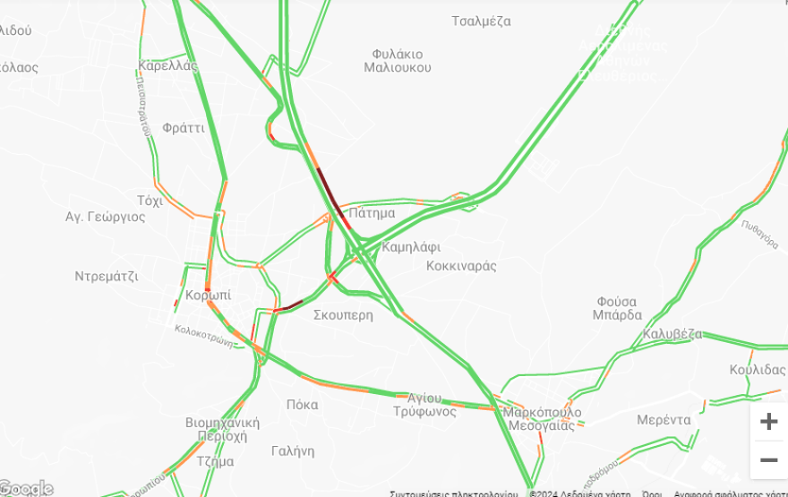 89χρονος μπήκε στο αντίθετο ρεύμα της Αττικής Οδού και συγκρούστηκε μετωπικά με αυτοκίνητο
