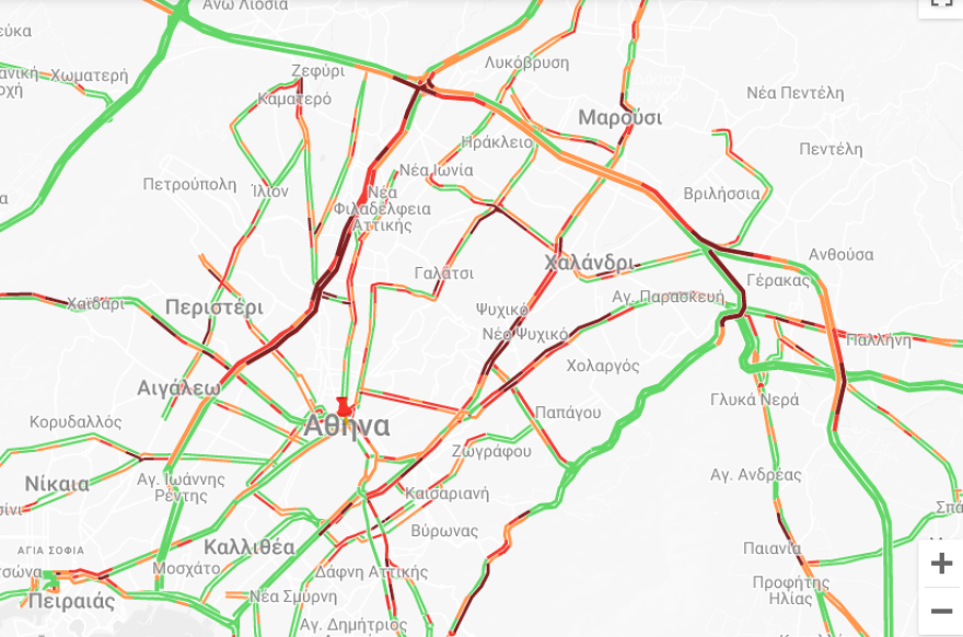 Κίνηση στους δρόμους: Δευτέρα με μποτιλιάρισμα στους δρόμους - Με προβλήματα η κυκλοφορία σε Μεσογείων και Κατεχάκη