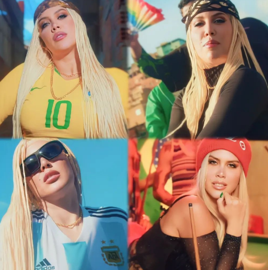 Γουάντα Νάρα: Έφερε πιο κοντά Αργεντινή και Βραζιλία στο νέο της video clip - Βίντεο, φωτογραφίες 