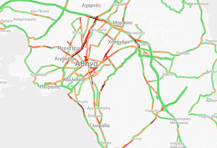 Κίνηση στους δρόμους: Μποτιλιάρισμα σε Αττική Οδό και Κηφισό - Πού αλλού υπάρχουν προβλήματα