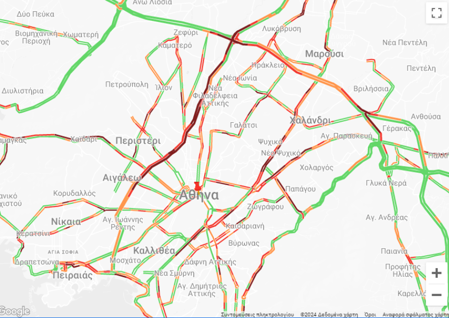 Κίνηση στους δρόμους: Δυσκολίες στην παραλιακή αυτή την ώρα, μποτιλιάρισμα στο ρεύμα προς Σκαραμαγκά