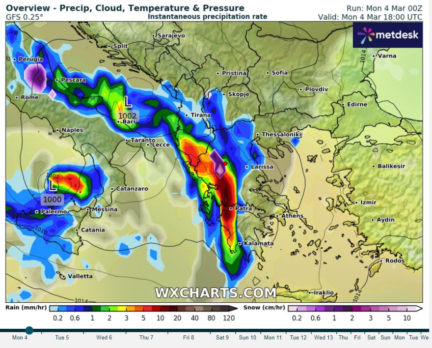 Καιρός: Πού θα «χτυπήσει» η κακοκαιρία τις επόμενες ώρες - Με τι καιρό θα κάνουμε Τσικνοπέμπτη