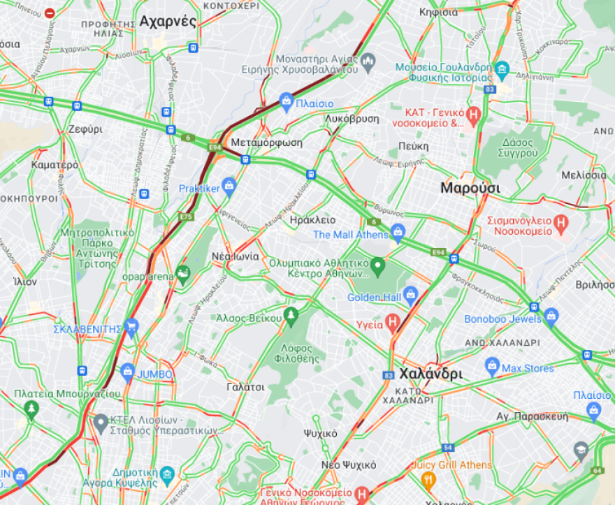 Κηφισός: Καραμπόλα με δύο φορτηγά και ένα ΙΧ - Ελαφρά τραυματισμένο ένα παιδί