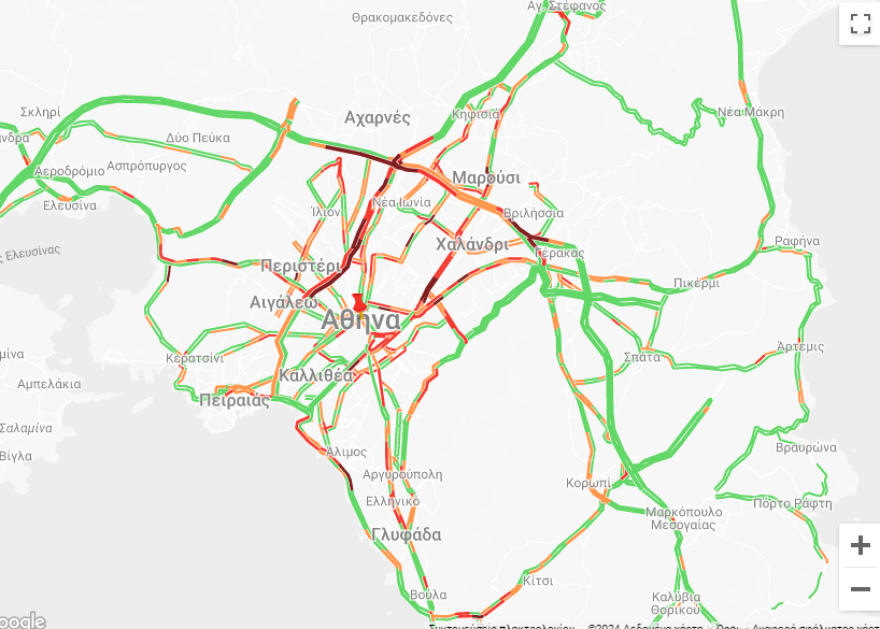 Κίνηση στους δρόμους: Μποτιλιάρισμα στον Κηφισό - Καθυστερήσεις και στην Αττική οδό
