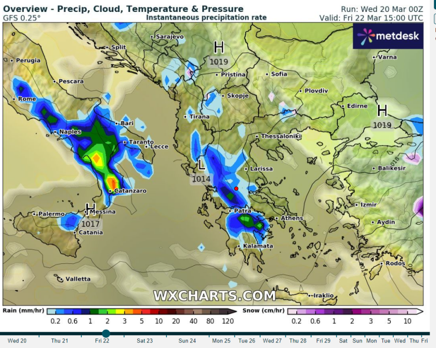 Η πρόγνωση Κολυδά για το τριήμερο της 25ης Μαρτίου - Χωρίς προβλήματα, λόγω καιρού, η παρέλαση 