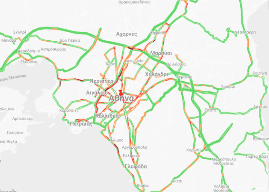 Κίνηση στους δρόμους: Σε εξέλιξη η έξοδος για το τριήμερο της 25ης Μαρτίου -  Μποτιλιαρισμένος ο Κηφισός