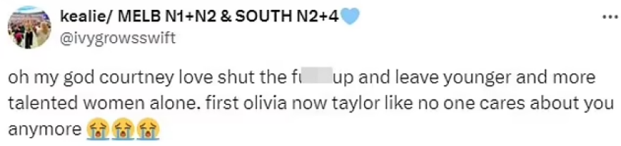 Κόρτνεϊ Λοβ: Αποκάλεσε την Τέιλορ Σουίφτ «ασήμαντη» - Εκνευρισμένοι οι φαν της τραγουδίστριας