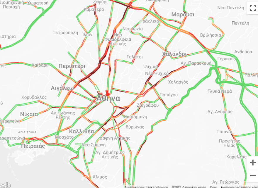 Κίνηση: Προβλήματα από νωρίς στους δρόμους, λόγω γενικής απεργίας