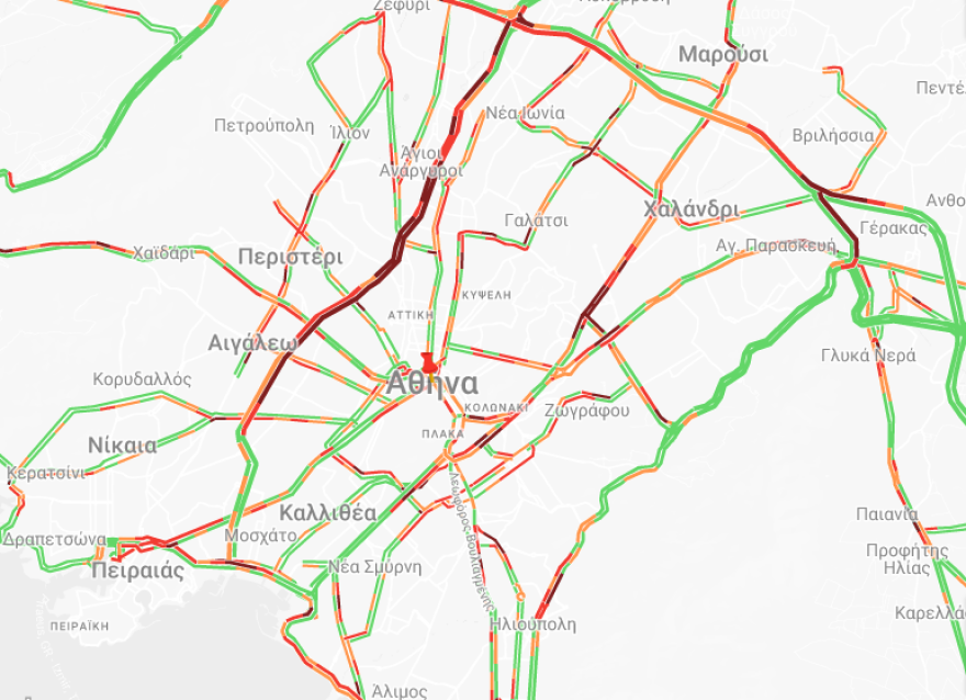 Κίνηση: Μεγάλο μποτιλιάρισμα σε Κηφισό και Αττική Οδό - Πού αλλού υπάρχουν προβλήματα