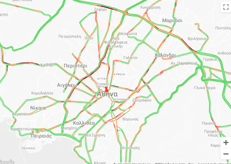 Καραμπόλα στην Αττική Οδό στο ρεύμα προς αεροδρόμιο - Καθυστερήσεις από τον κόμβο Φυλής έως έξοδο για Λαμία