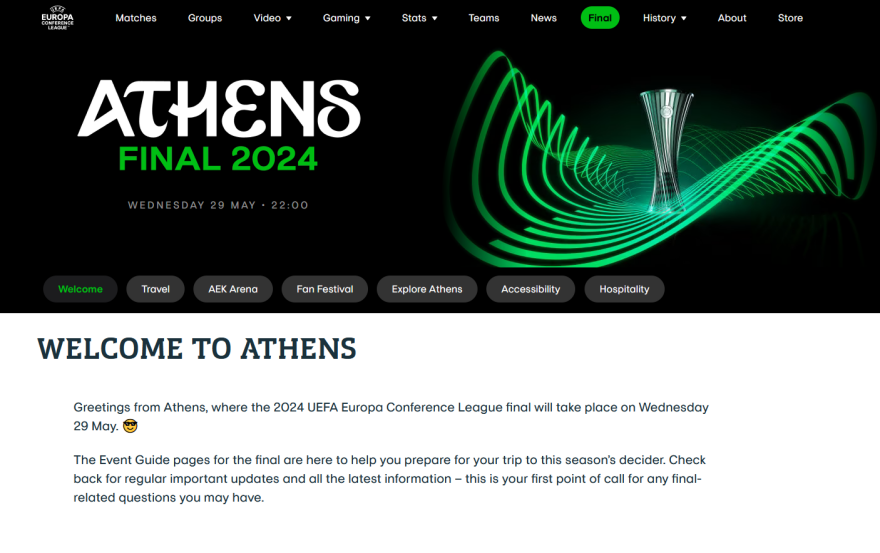 Conference League: Σύσκεψη για το σχεδιασμό των μέτρων ασφαλείας για τον τελικό στο Opap Arena τη Δευτέρα