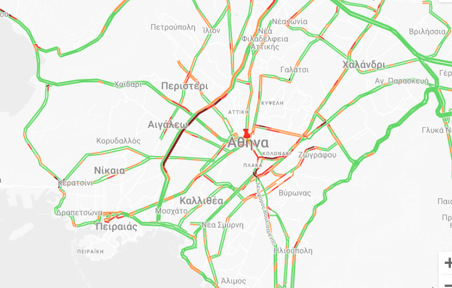 Κίνηση τώρα: Φορτηγό προσέκρουσε στις μπάρες στον Κηφισό - Καθυστερήσεις στο ρεύμα εξόδου