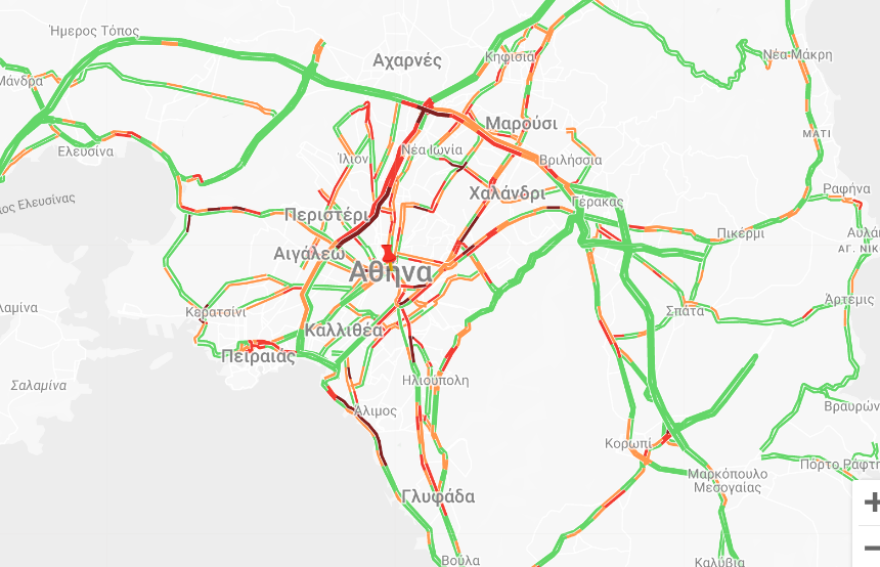 Κίνηση στους δρόμους: Μποτιλιάρισμα στην παραλιακή προς Πειραιά λόγω βλάβης λεωφορείου