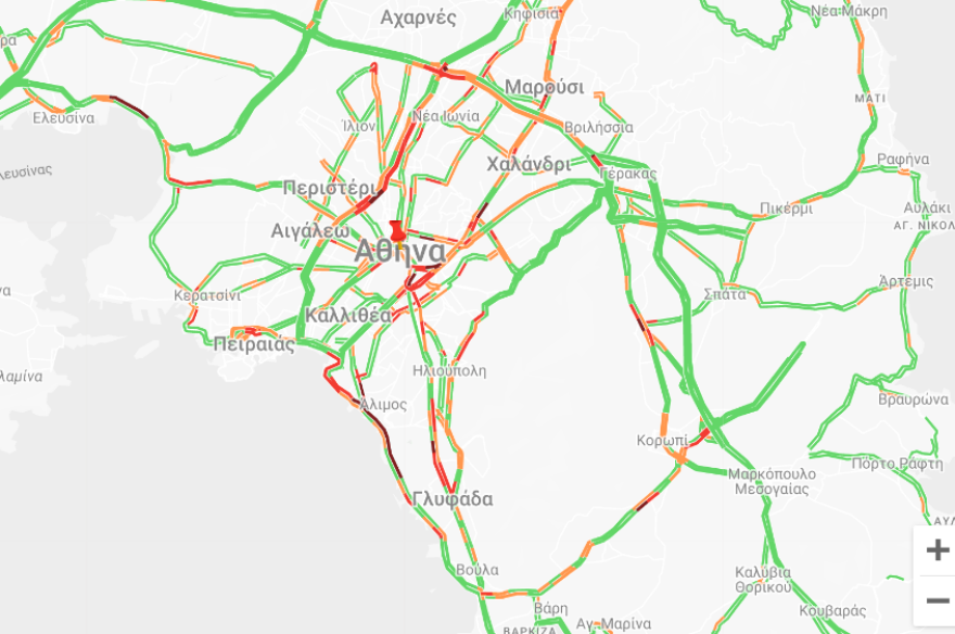 Κίνηση στους δρόμους: Μποτιλιάρισμα στην παραλιακή προς Πειραιά λόγω βλάβης λεωφορείου