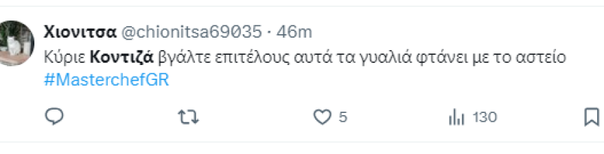 MasterChef: Οι τηλεθεατές άφησαν τη δοκιμασία και έπιασαν τα γυαλιά του «Χάρι Πότερ Κοντιζά» 