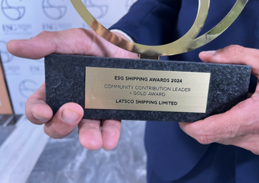 Latsco Shipping: Τιμήθηκε στα ESG Awards για τον ηγετικό της ρόλο στην κοινωνική προσφορά