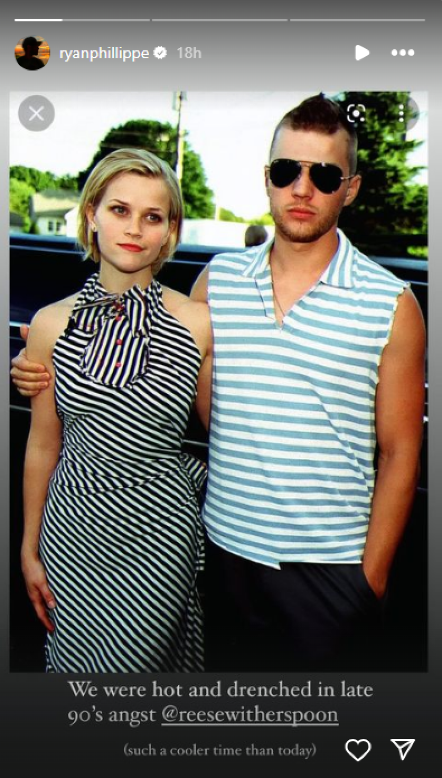 Ράιαν Φίλιπ: Ανέβασε μια φωτογραφία από τα παλιά με τη Ρις Γουίδερσπουν