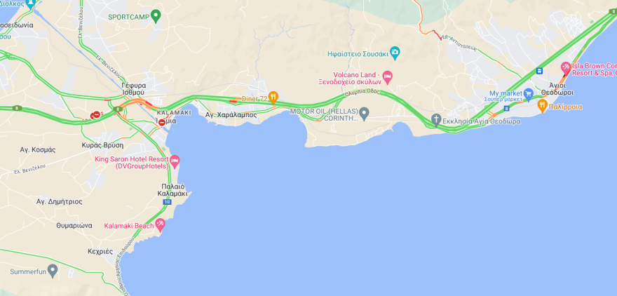 Ισθμός: Ομαλοποιήθηκε η κίνηση μετά την κατεδάφιση της γέφυρας, παραμένουν ανοιχτά τα διόδια - Δείτε τις κυκλοφοριακές ρυθμίσεις