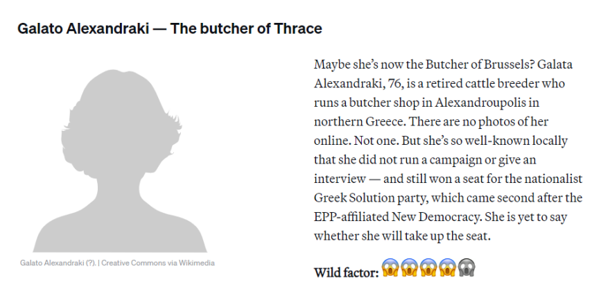 H λίστα του Politico: H Γαλάτω Αλεξανδράκη και ο Φειδίας Παναγιώτου κορυφαίοι freak νέοι ευρωβουλευτές