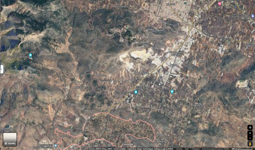 Φωτιά στη Βάρης Κορωπίου: Εντολές εκκένωσης σε Λαμπρικά και Κίτσι από το 112 - Ενισχύονται οι πυροσβεστικές δυνάμεις