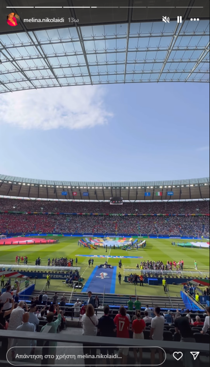 Μελίνα Νικολαΐδη: Ακολούθησε τον πατέρα της, Ντέμη, στη Γερμανία για το Euro 2024