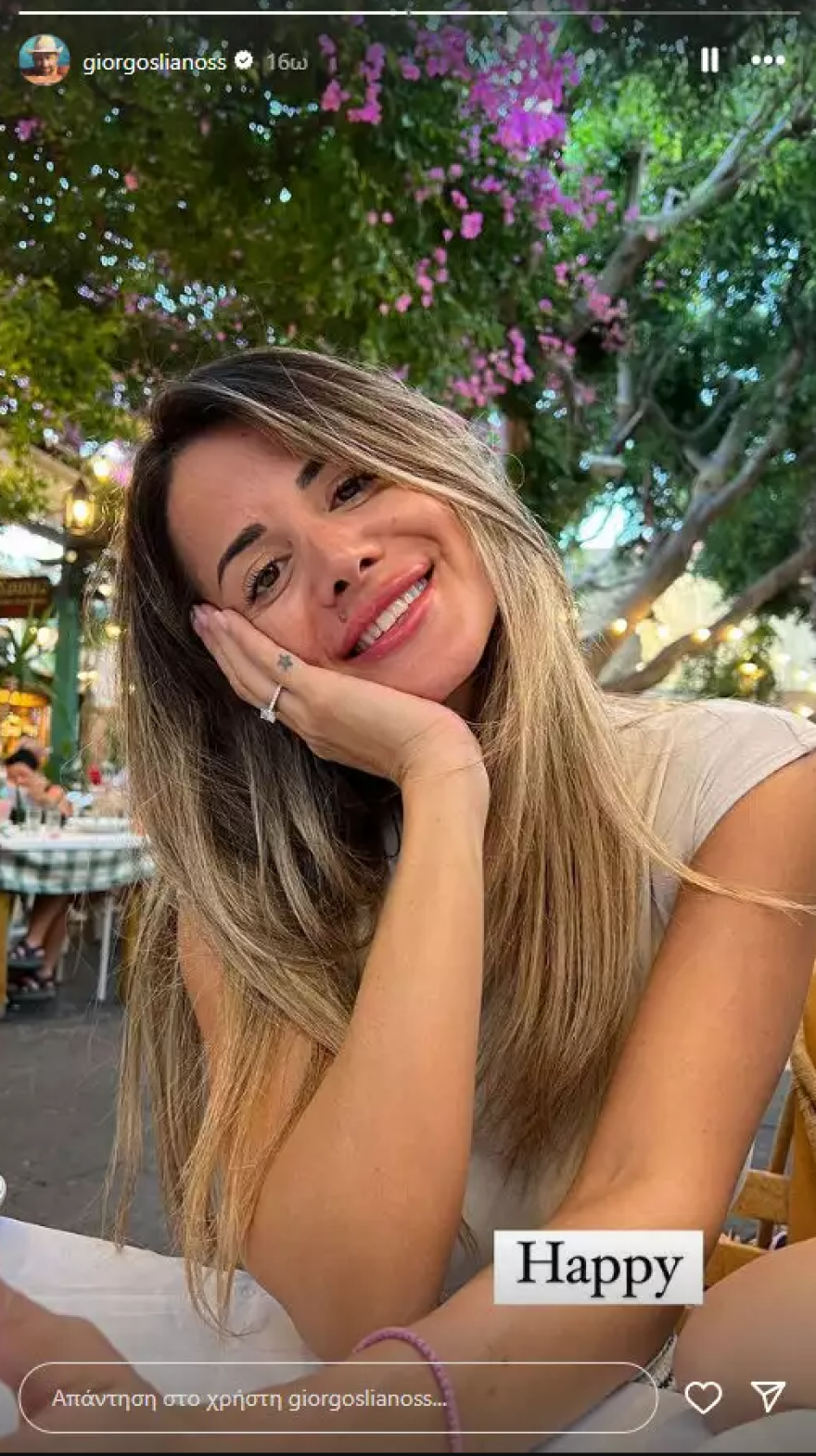 Γιώργος Λιανός: Φωτογραφίζει τη σύντροφό του στις διακοπές τους στη Ρόδο