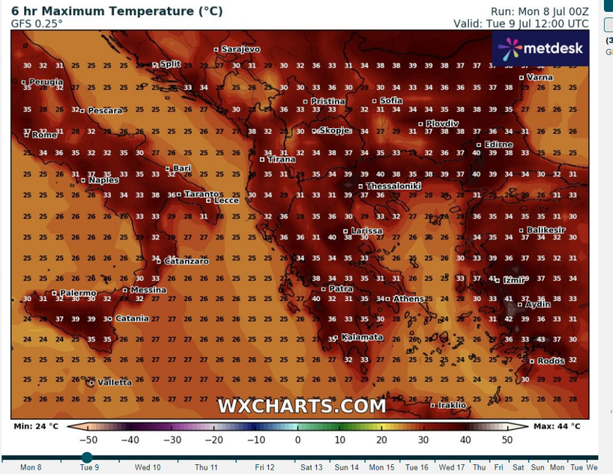 Καιρός: Επιστρέφουν τα 40άρια - Μελτέμι και αφόρητη ζέστη για πολλές ημέρες