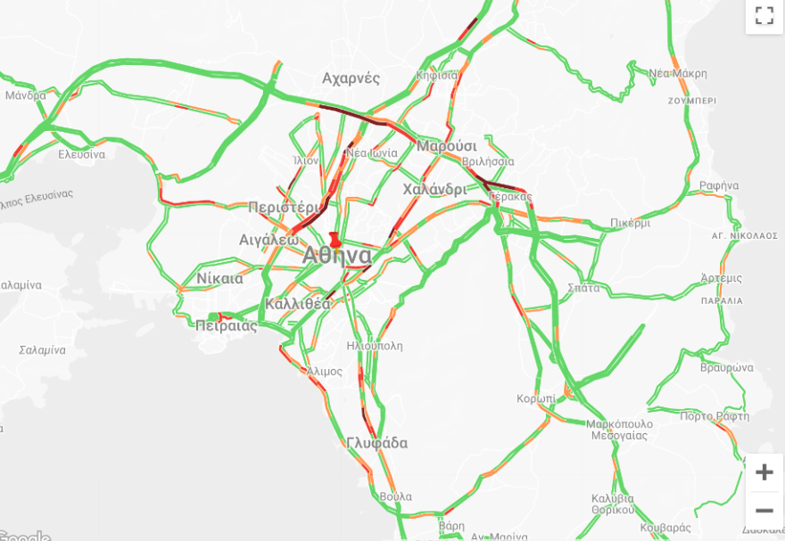 Κίνηση: Σημαντικές καθυστερήσεις στην Αττική Οδό, από κόμβο Φυλής έως κόμβο Κηφισίας - Πού αλλού έχει κίνηση