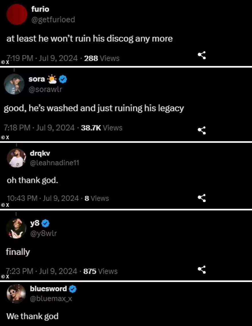 Κάνιε Γουέστ: Σκέφτεται να αποσυρθεί από τη μουσική βιομηχανία - Μακάρι, γράφουν στο Twitter