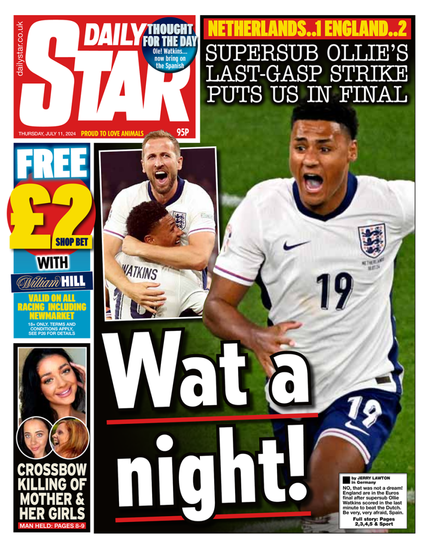 Euro 2004 - Αγγλιά: Έρχεται τελικά σπίτι; Οι βρετανικές εφημερίδες για την πρόκριση στον τελικό με την Ισπανία