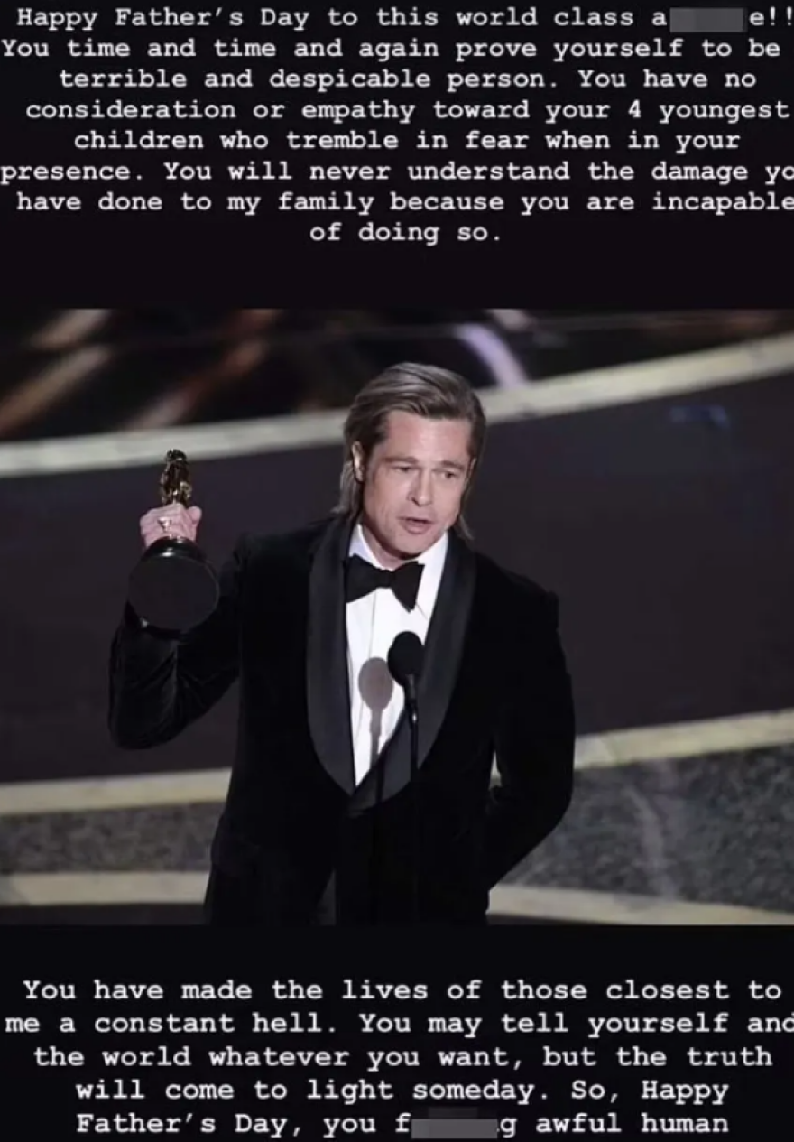 Μπραντ Πιτ:  Εκτός εαυτού που δεν μπορεί να επικοινωνήσει με τον γιο του στο νοσοκομείο