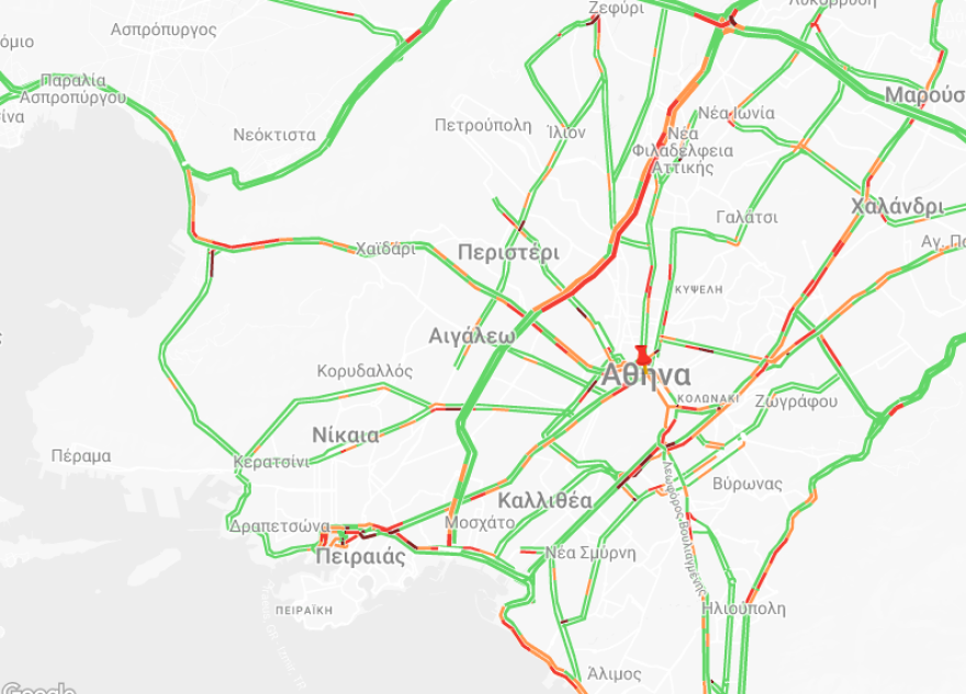 Kίνηση στους δρόμους: Η κατάσταση στους δρόμους αυτή την ώρα - Μικροκαθυστερήσεις σε Κηφισό και Πειραιά 