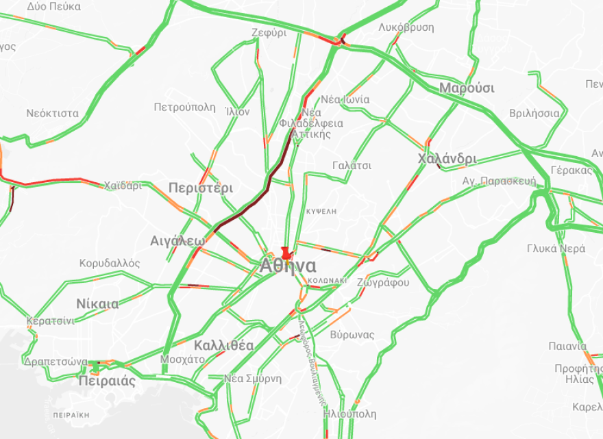 Κίνηση στους δρόμους: Μποτιλιάρισμα στο λιμάνι του Πειραιά - Καθυστερήσεις και στον Κηφισό 
