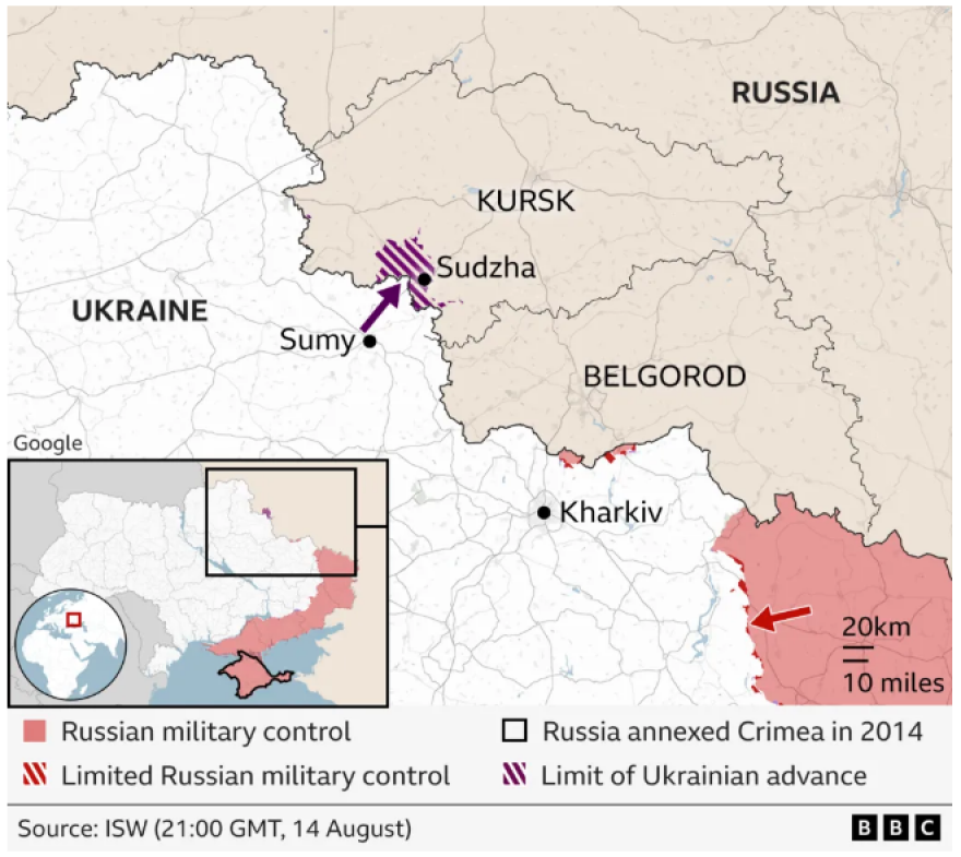 Πόλεμος στην Ουκρανία: Από την εισβολή της Ρωσίας στην αντεπίθεση του Κιέβου με την προέλαση στο Κουρσκ - Η σύγκρουση σε χάρτες
