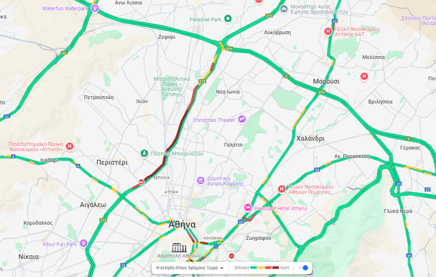Τροχαίο κοντά στα ΚΤΕΛ Κηφισού - Αυξημένη η κίνηση στην κάθοδο