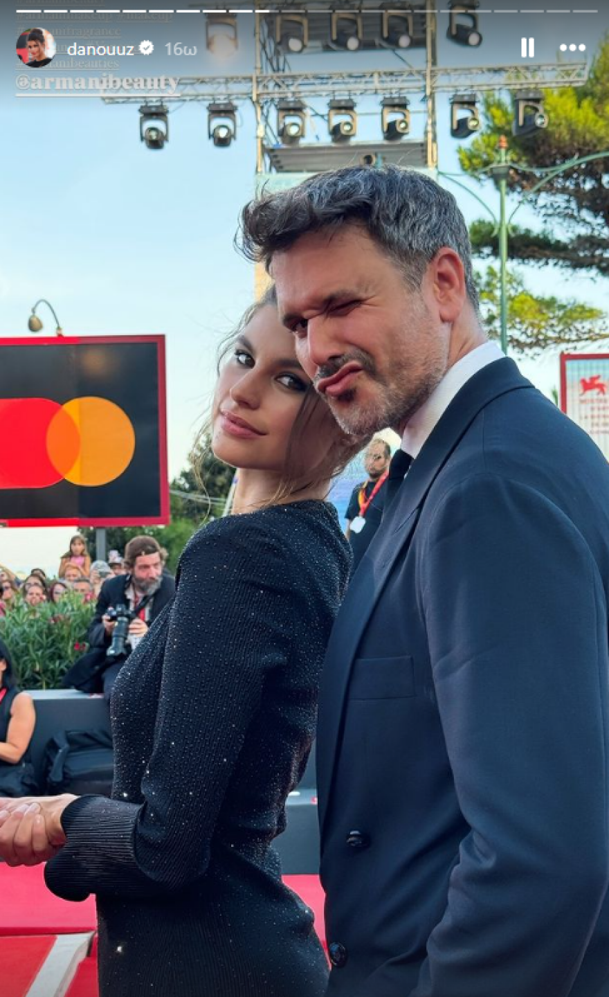 Μιχάλης Λεβεντογιάννης - Δανάη Παππά: Μαζί στο κόκκινο χαλί του Φεστιβάλ της Βενετίας