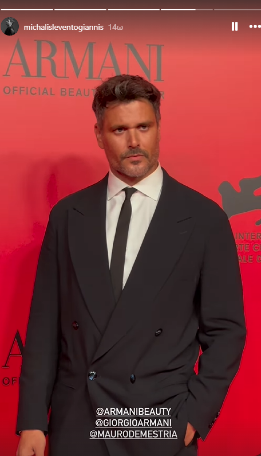 Μιχάλης Λεβεντογιάννης - Δανάη Παππά: Μαζί στο κόκκινο χαλί του Φεστιβάλ της Βενετίας