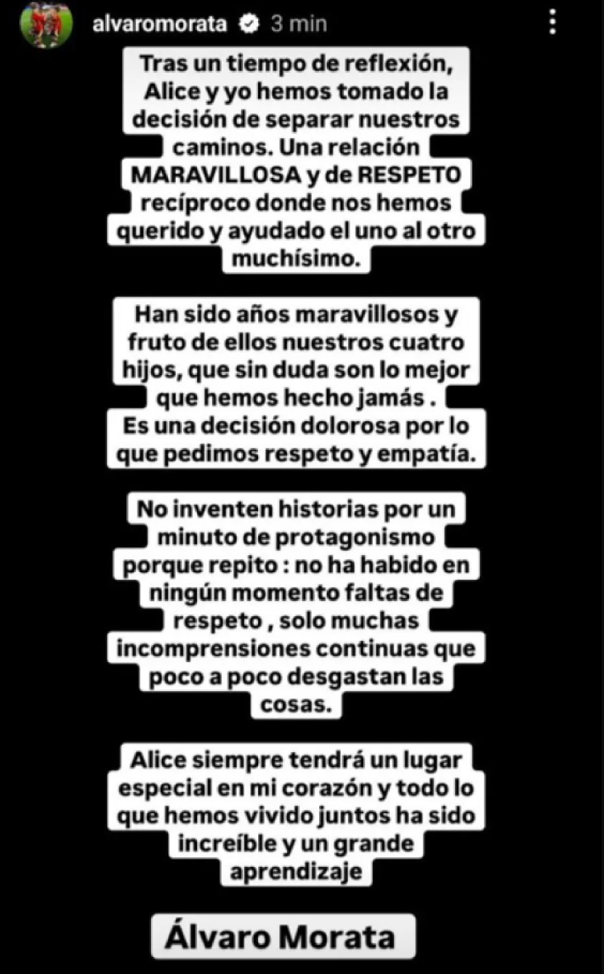 Άλβαρο Μοράτα: Η Marca αποκάλυψε τον πραγματικό λόγο του χωρισμού του με την Καμπέλο 