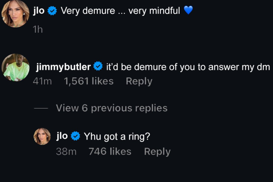 Τζένιφερ Λόπεζ - Τζίμι Μπάτλερ: Φλέρταραν με μηνύματα στο Instagram