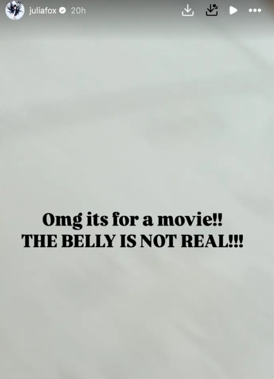 Τζούλια Φοξ: Η φωτογραφία με φουσκωμένη κοιλιά κι η απάντηση στις φήμες περί εγκυμοσύνης