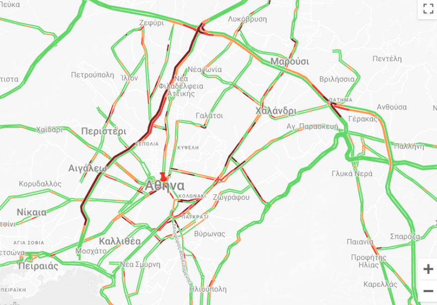 Κίνηση τώρα: Μποτιλιάρισμα στον Κηφισό - Καθυστερήσεις και στην Αττική Οδό 